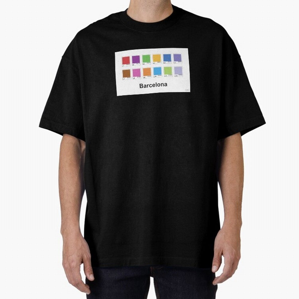 Barcelona Metro Colors Classic T-Shirt Fuel FIFA World Cup 2026 for Fans of Mbappe and Neymar and Spain and Netherlands, Bringing Championship Spirit, Famous Goals, Roaring Crowds and International Football Unity; Perfect for Fans, Collectors,