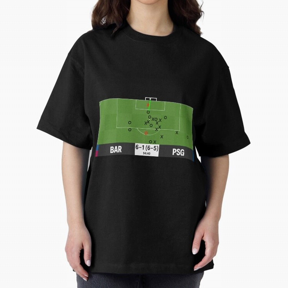 Barcelona vs Paris Saint-Germain 6-1 (6-5) @ 94:40 Goal by Sergi Roberto (La Remontada) Classic T-Shirt Celebrate Golden Goal Energy in FIFA World Cup 2026 Spirit, Driven by Argentina, France and Brazil, Cristiano Ronaldo, Haaland and CR7, Goal