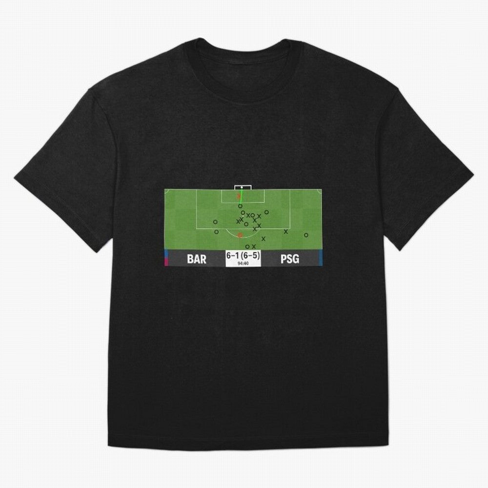 Barcelona vs Paris Saint-Germain 6-1 (6-5) @ 94:40 Goal by Sergi Roberto (La Remontada) Classic T-Shirt Celebrate Golden Goal Energy in FIFA World Cup 2026 Spirit, Driven by Argentina, France and Brazil, Cristiano Ronaldo, Haaland and CR7, Goal