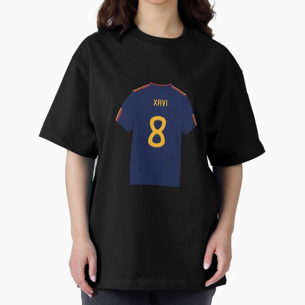 Xavi World Cup 2010 Jersey Oversized T-Shirt Bring World Football Passion into FIFA World Cup 2026 Group Stage Spirit, Built around Portugal, Spain and Germany, Haaland, Soccer Culture, Superstar Moments, National Team Dreams and Competitive Fire;