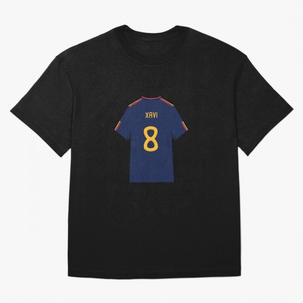 Xavi World Cup 2010 Jersey Oversized T-Shirt Bring World Football Passion into FIFA World Cup 2026 Group Stage Spirit, Built around Portugal, Spain and Germany, Haaland, Soccer Culture, Superstar Moments, National Team Dreams and Competitive Fire;