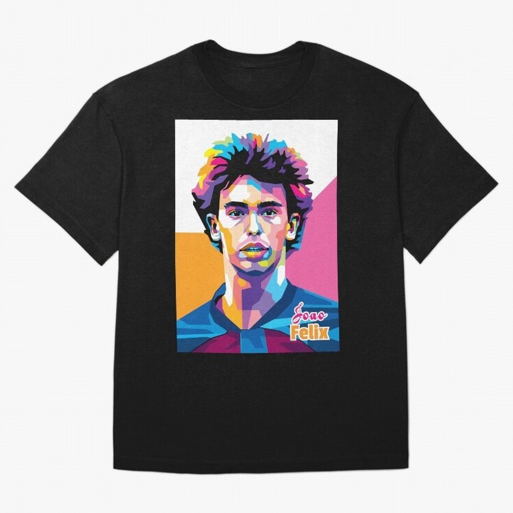 Joao Felix in WPAP Style Oversized T-Shirt Remember Iconic Moments from FIFA World Cup 2026 USA Canada Mexico Spirit, Inspired by Brazil, Messi and Cristiano Ronaldo, Tournament Hype, Historic Matchups, Family Viewing Parties and Global Sports