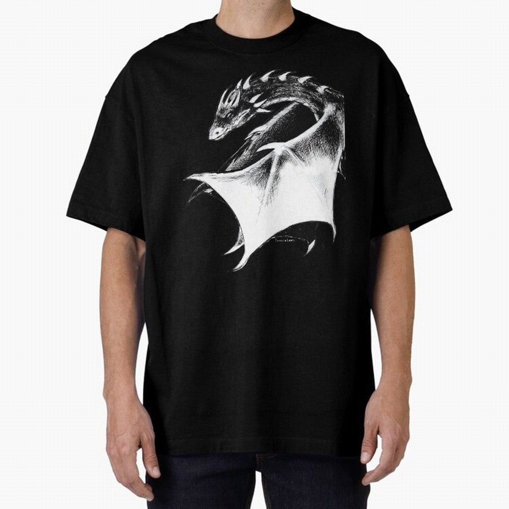 RED DRAGON Oversized T-Shirt Capture Stadium Memories from Match Day Hype around FIFA World Cup 2026 USA Canada Mexico, Haaland, Argentina, Fan Favorite Moments, National Team Passion, Big Match Drama and Soccer History; Perfect for People Who Love