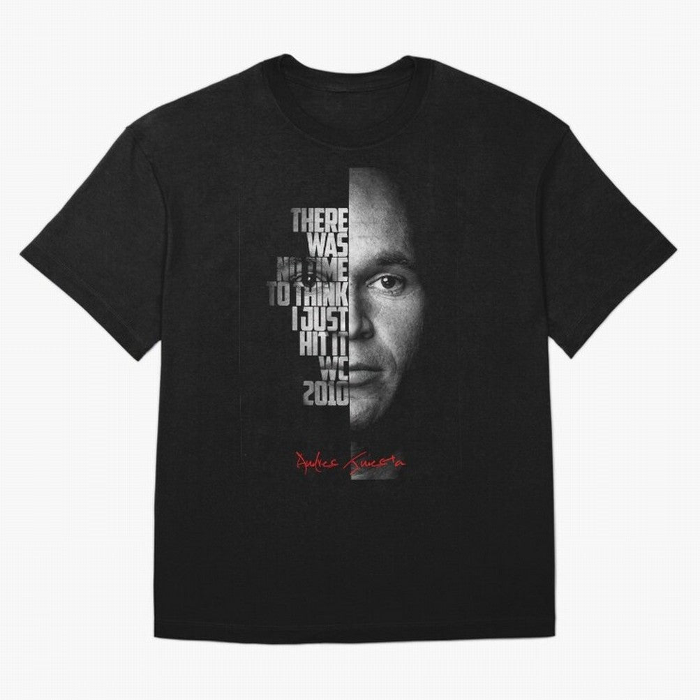 Black and white Andres Iniesta Quote. Classic T-Shirt Support Your Favorite Stars during FIFA World Cup 2026 Group Stage for Fans of Messi and Portugal, Bringing Football History, Final Match Energy, Crowd Noise and Once in a Lifetime Moments;