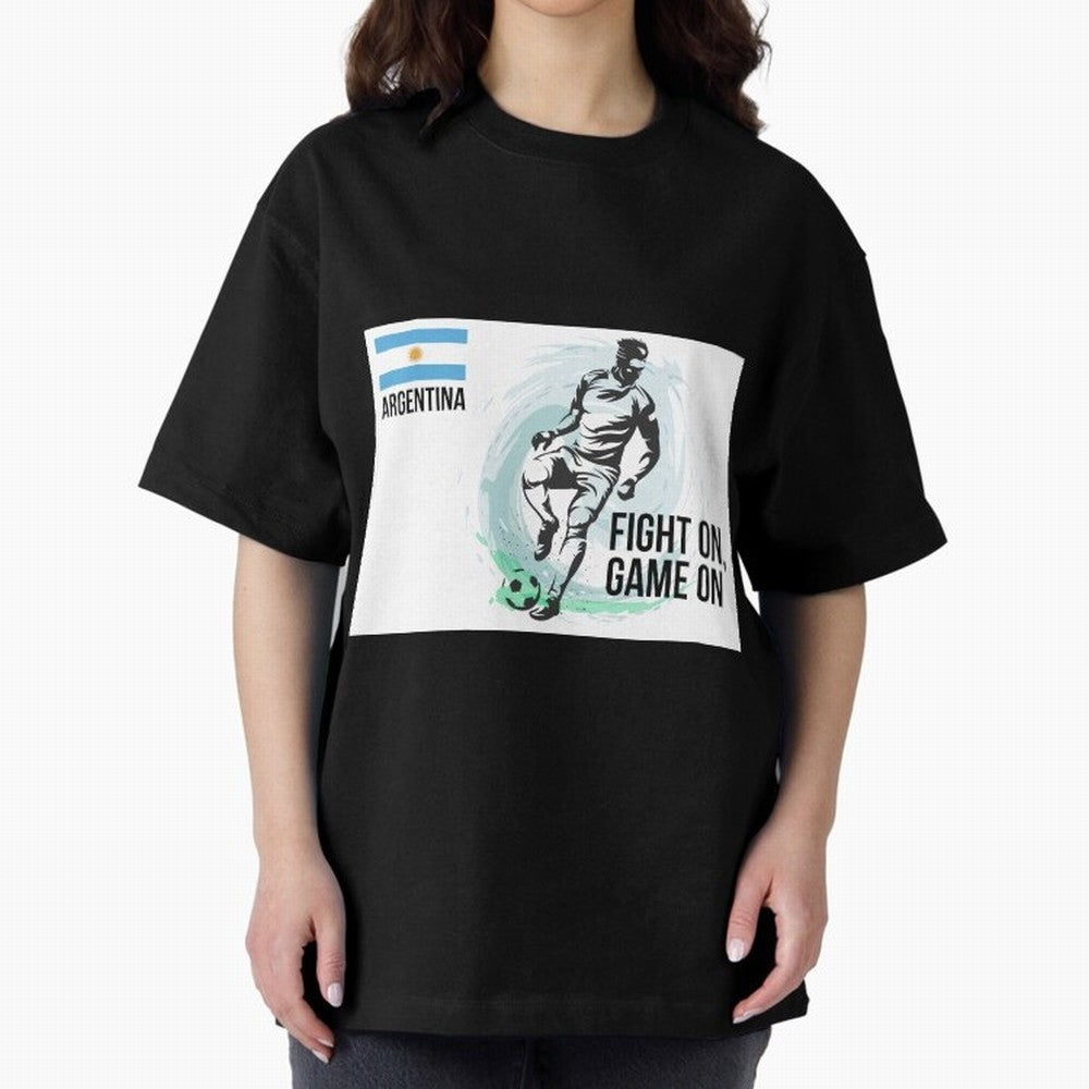 Argentinian Football Player Playing Football - Football Classic T-Shirt Cheer for FIFA World Cup 2026 Group Stage Highlighting Cristiano Ronaldo, Haaland and CR7, France Energy, Champion Mindset, Group Stage Buzz, Knockout Tension and Passionate