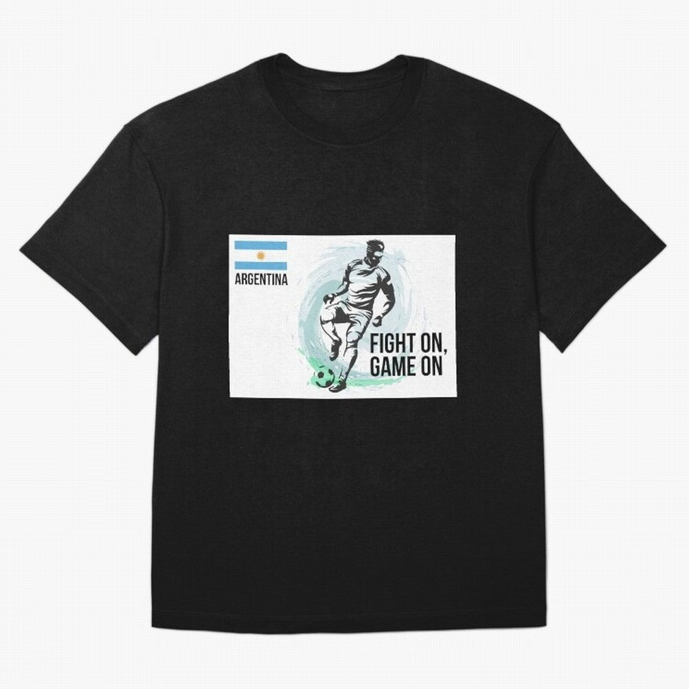 Argentinian Football Player Playing Football - Football Classic T-Shirt Cheer for FIFA World Cup 2026 Group Stage Highlighting Cristiano Ronaldo, Haaland and CR7, France Energy, Champion Mindset, Group Stage Buzz, Knockout Tension and Passionate