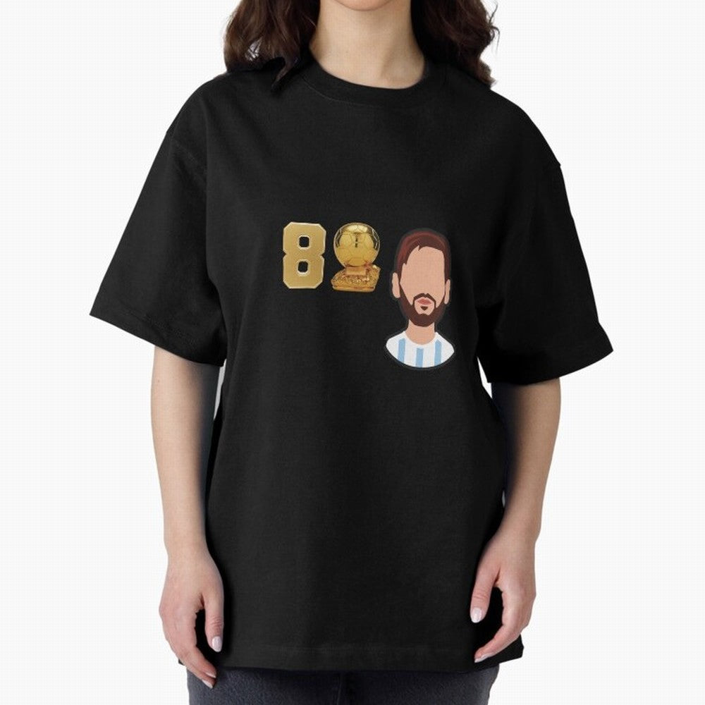 GOAT Legacy: Messi's 8 Ballon d'Or Victories, FCB, Leo Messi Classic T-Shirt Bring a Vintage Feel to FIFA World Cup 2026 Group Stage Spirit, Filled with Argentina and Brazil, CR7, Championship Spirit, Famous Goals, Roaring Crowds and International