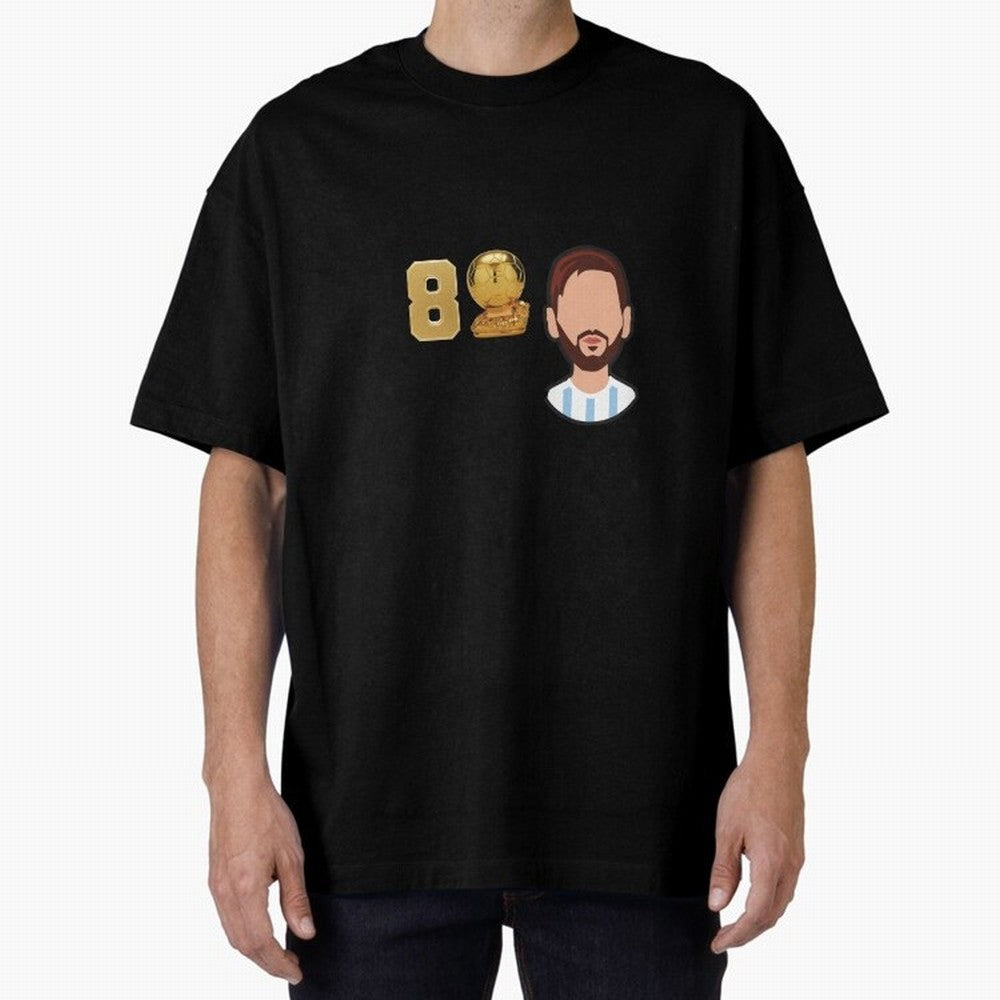 GOAT Legacy: Messi's 8 Ballon d'Or Victories, FCB, Leo Messi Classic T-Shirt Bring a Vintage Feel to FIFA World Cup 2026 Group Stage Spirit, Filled with Argentina and Brazil, CR7, Championship Spirit, Famous Goals, Roaring Crowds and International