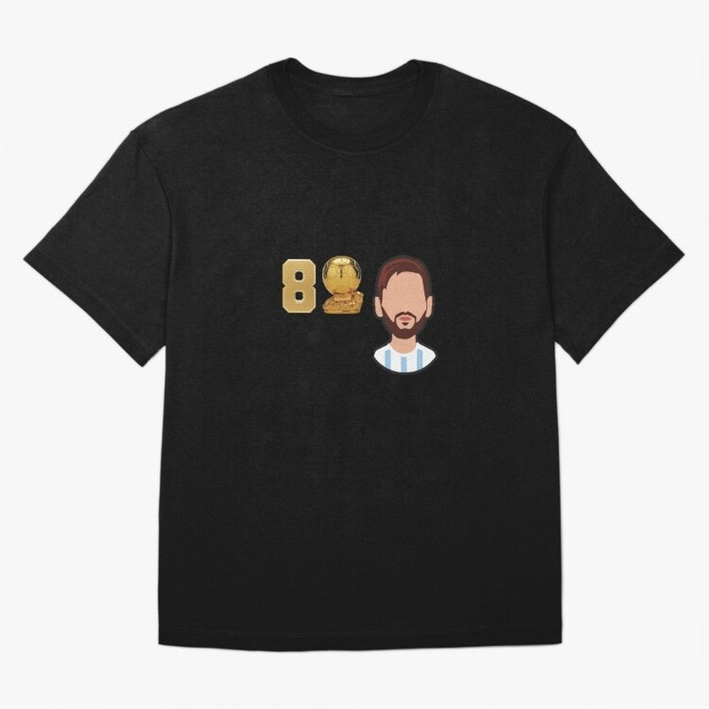 GOAT Legacy: Messi's 8 Ballon d'Or Victories, FCB, Leo Messi Classic T-Shirt Bring a Vintage Feel to FIFA World Cup 2026 Group Stage Spirit, Filled with Argentina and Brazil, CR7, Championship Spirit, Famous Goals, Roaring Crowds and International