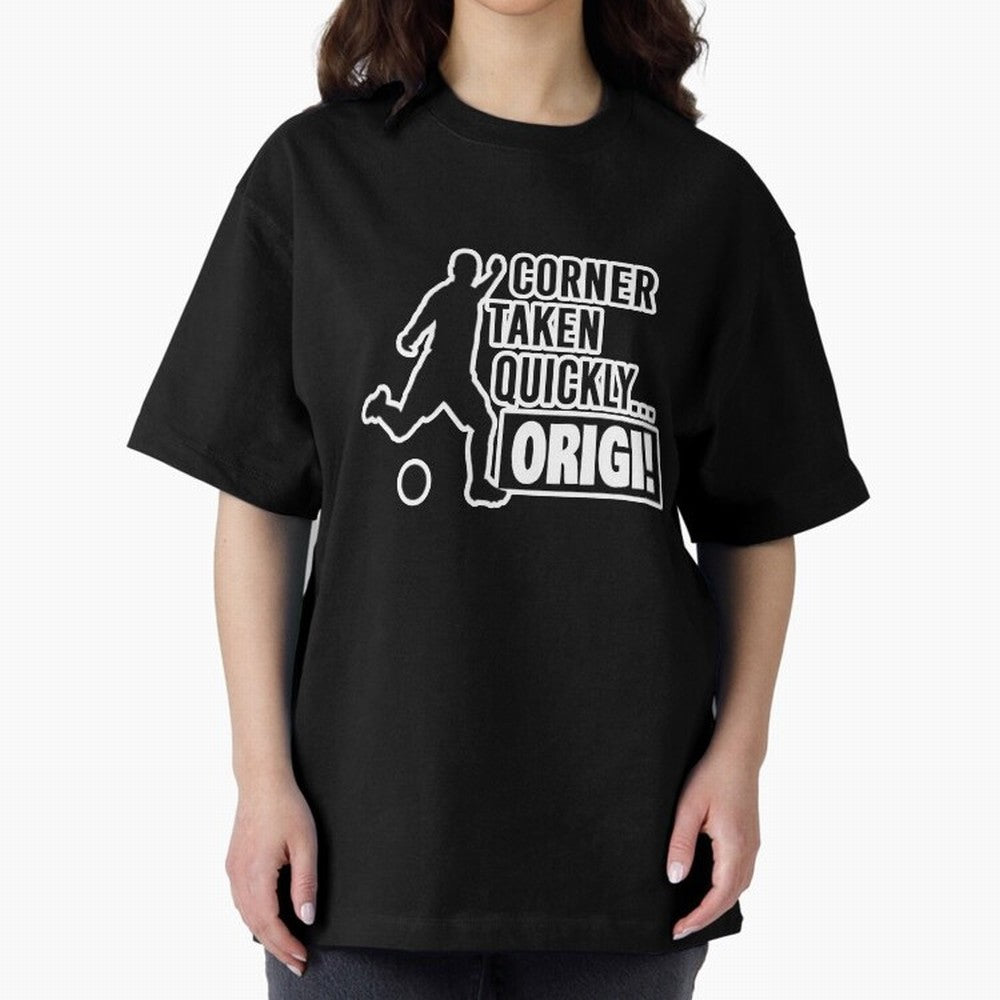 Corner Taken Quickly Origi (Black) Essential T-Shirt Showcase FIFA World Cup 2026 USA Canada Mexico Made for CR7 and Messi, Spain Energy, Fan Favorite Moments, National Team Passion, Big Match Drama and Soccer History; Ideal for Fans Who Follow