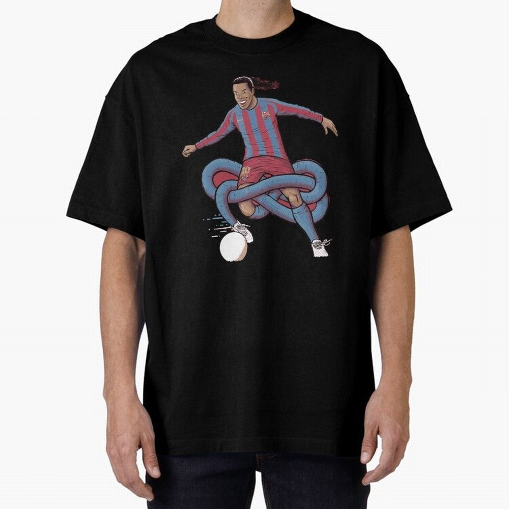 Ronaldinho Oversized T-Shirt Celebrate Fan Culture around the FIFA World Cup 2026 USA Canada Mexico Journey through CR7 Highlights, Brazil, Portugal and Argentina Pride, Supporter Pride, Iconic Celebrations, Legendary Names and Global Match Day