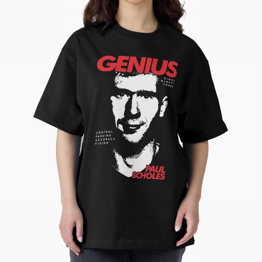 Paul Scholes - Manchester United Legend Oversized T-Shirt Cheer through Every Moment of FIFA World Cup 2026 Group Stage for Fans of Neymar and England and Germany, Bringing Game Day Rituals, Football Legends, Country Pride and the Road to the
