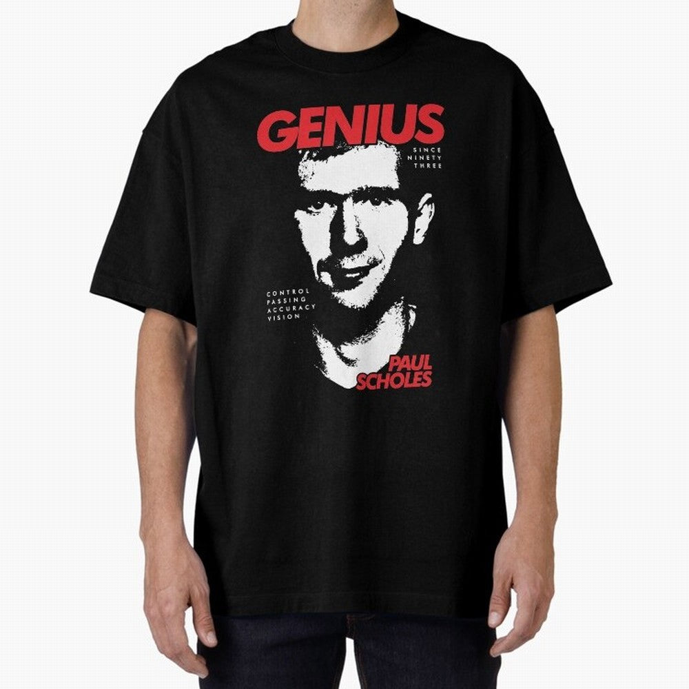 Paul Scholes - Manchester United Legend Oversized T-Shirt Cheer through Every Moment of FIFA World Cup 2026 Group Stage for Fans of Neymar and England and Germany, Bringing Game Day Rituals, Football Legends, Country Pride and the Road to the