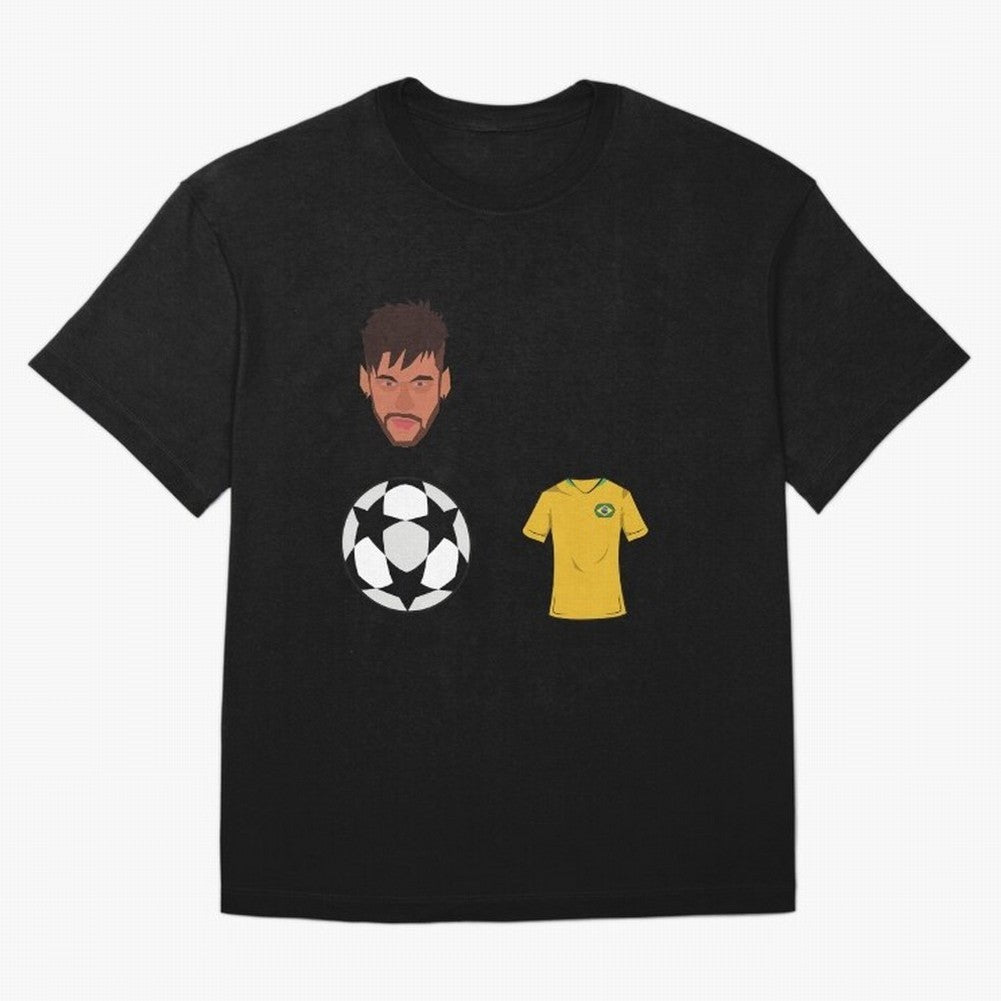 Neymar JR 10 - PSG X Brazil Oversized T-Shirt Celebrate Rivalries and Pride in the FIFA World Cup 2026 USA Canada Mexico Journey through Neymar, Haaland and Cristiano Ronaldo Highlights, Portugal Pride, Football History, Final Match Energy, Crowd