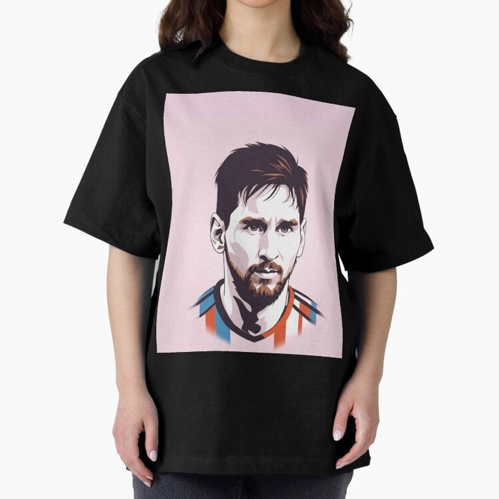 Messi Pop Art Graphic T-Shirt Show Your Stadium Side during the FIFA World Cup 2026 USA Canada Mexico Journey through Messi Highlights, Spain Pride, Championship Spirit, Famous Goals, Roaring Crowds and International Football Unity; Perfect for