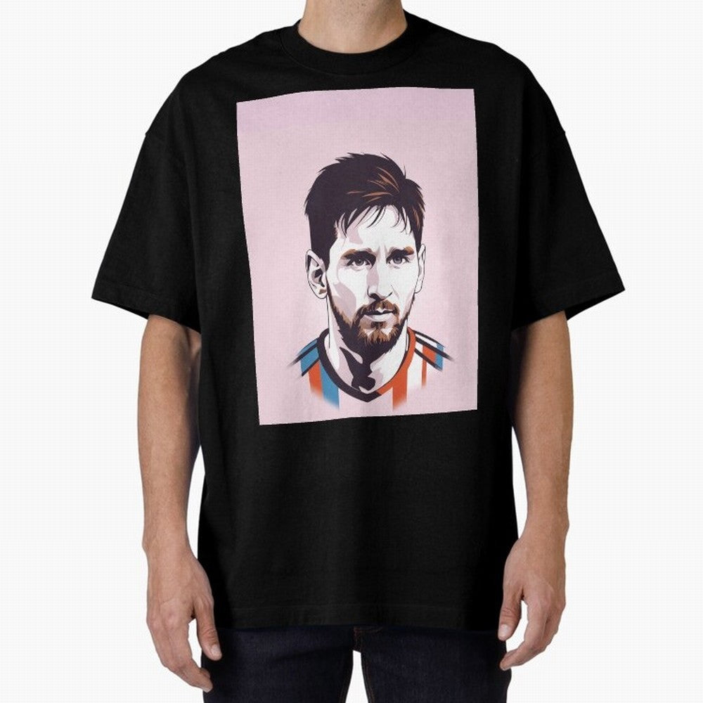 Messi Pop Art Graphic T-Shirt Show Your Stadium Side during the FIFA World Cup 2026 USA Canada Mexico Journey through Messi Highlights, Spain Pride, Championship Spirit, Famous Goals, Roaring Crowds and International Football Unity; Perfect for