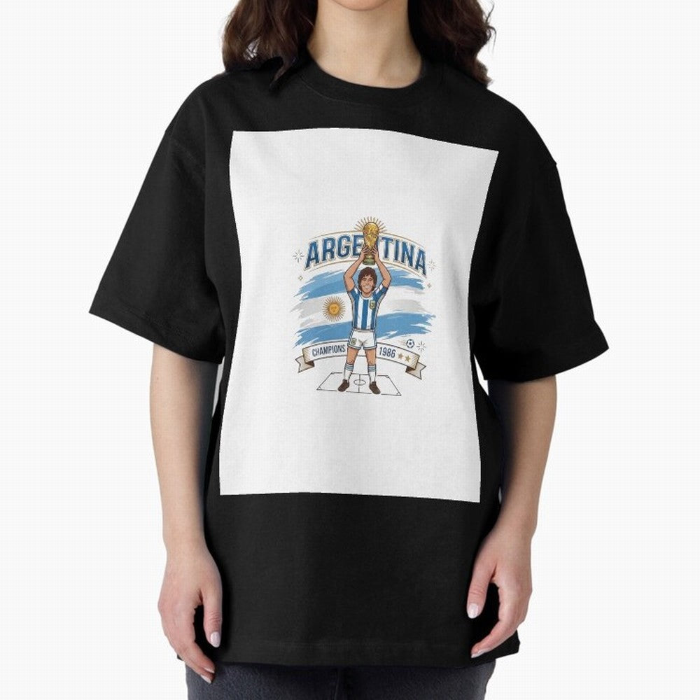 Argentina Retro Champion - Classic 10 Legend Sun of May Graphic T-Shirt Show Your Tournament Heart for FIFA World Cup 2026 for Fans of Messi and Cristiano Ronaldo and Brazil, Bringing Match Day Excitement, Supporter Culture, Golden Goals and Global