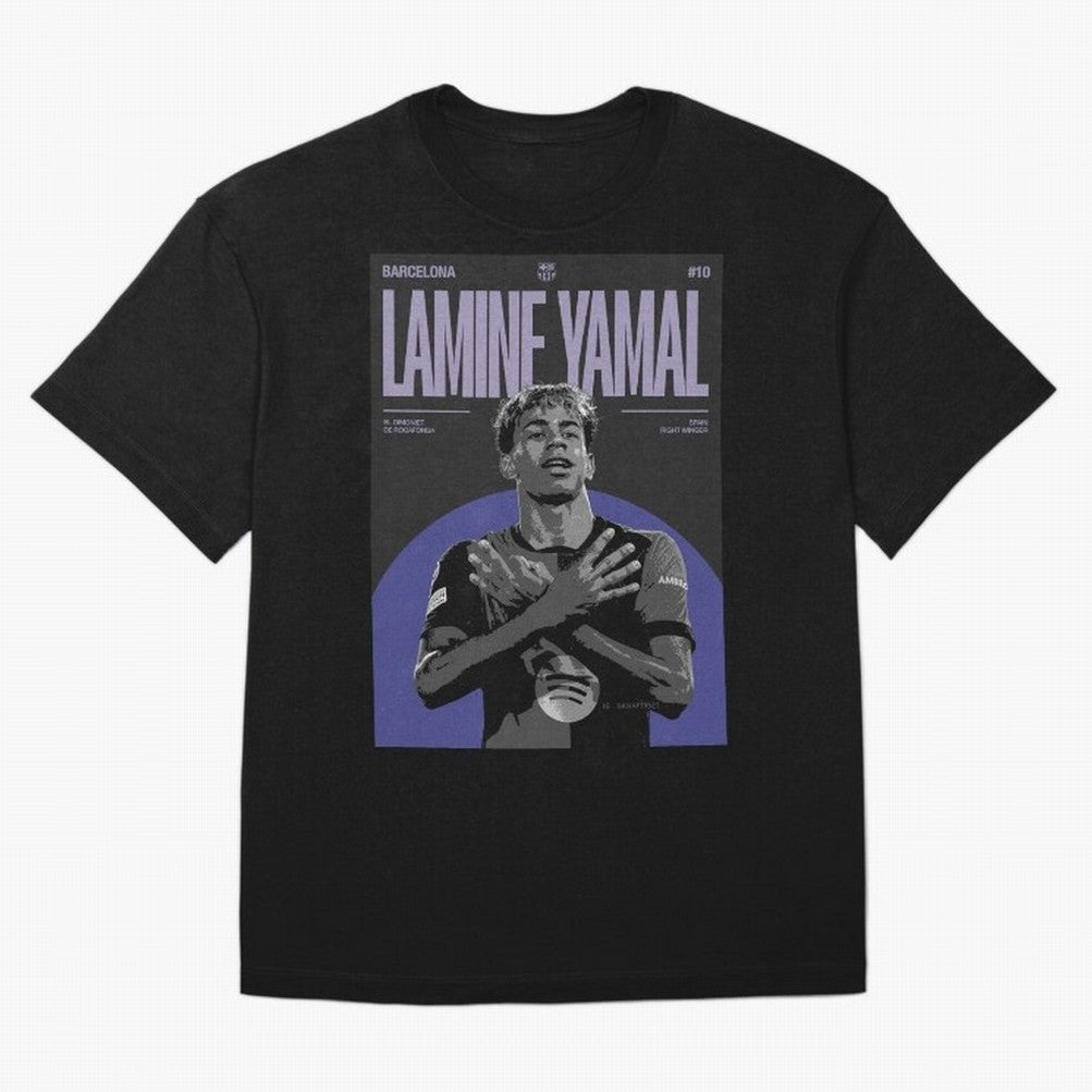 Lamine Yamal Barcelona Poster HD Premium T-Shirt Celebrate Classic Football Spirit in Global Football Passion for FIFA World Cup 2026 Group Stage, Highlighting Messi, Neymar and Mbappe, Argentina, Vintage Soccer Flavor, Modern Football Stars,