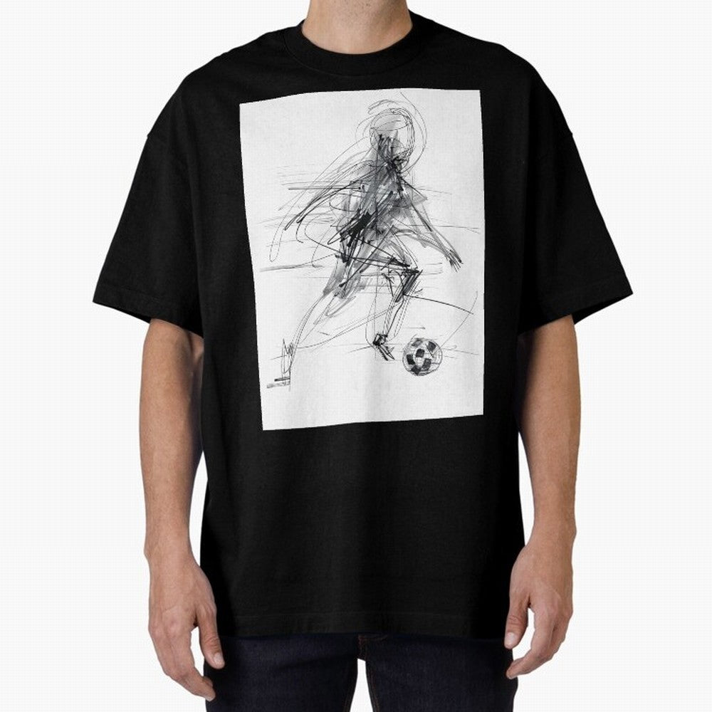 Abstract Soccer Player Sketch ¡ª Minimal Line Art Design Premium T-Shirt Get Ready for FIFA World Cup 2026 USA Canada Mexico Spirit, Built around Brazil, Messi, CR7 and Mbappe, Game Day Rituals, Football Legends, Country Pride and the Road to the