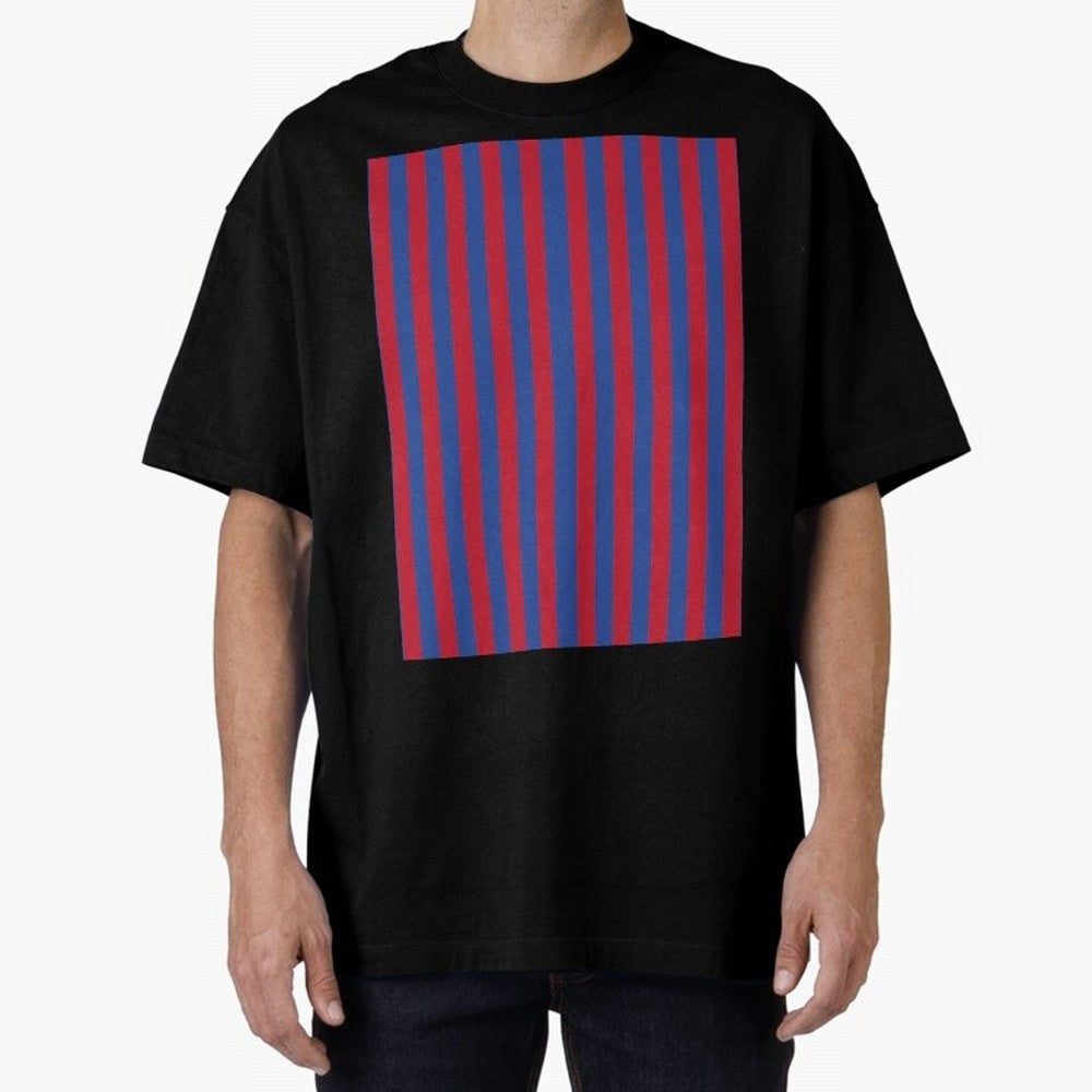 Red and blue stripes sports pattern Graphic T-Shirt Celebrate Every Goal in FIFA World Cup 2026 Group Stage for Fans of CR7 and Messi and Argentina and Brazil, Bringing Goal Celebration Energy, Supporter Heritage, Football Icons and Worldwide