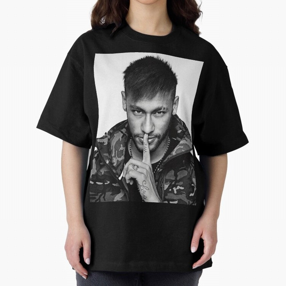 Neymar Art Oversized T-Shirt Feel the Heartbeat of FIFA World Cup 2026 USA Canada Mexico Featuring Messi, CR7 and Mbappe, Brazil, Portugal and Argentina Energy, Vintage Soccer Flavor, Modern Football Stars, National Flags and Final Night Emotion;