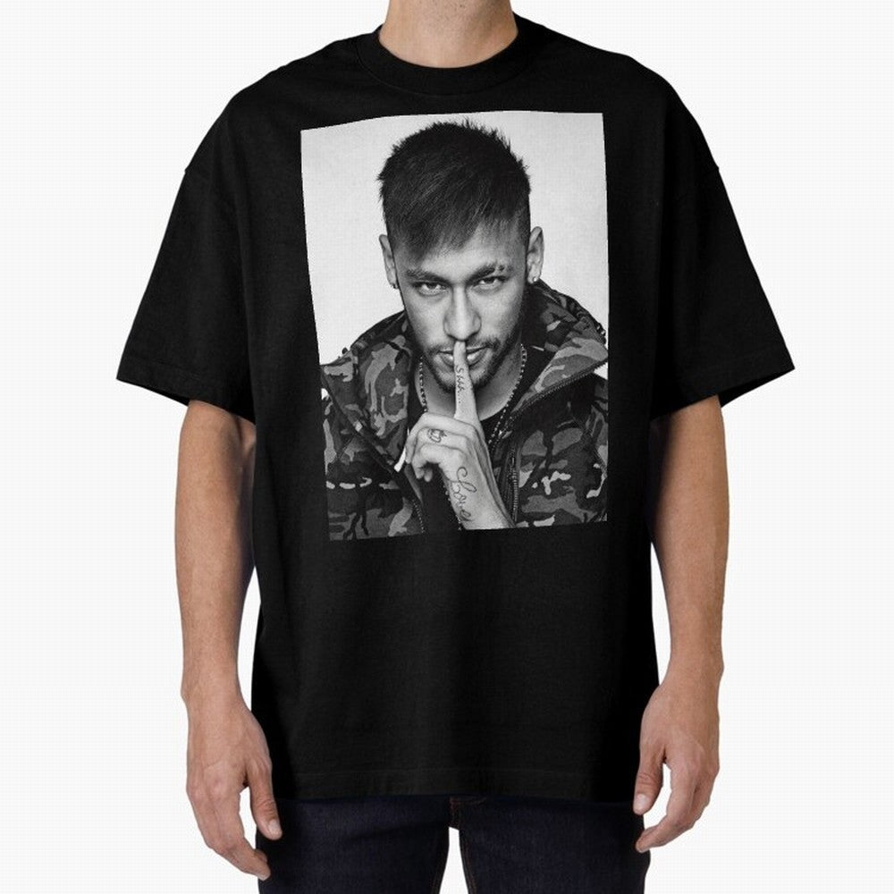 Neymar Art Oversized T-Shirt Feel the Heartbeat of FIFA World Cup 2026 USA Canada Mexico Featuring Messi, CR7 and Mbappe, Brazil, Portugal and Argentina Energy, Vintage Soccer Flavor, Modern Football Stars, National Flags and Final Night Emotion;