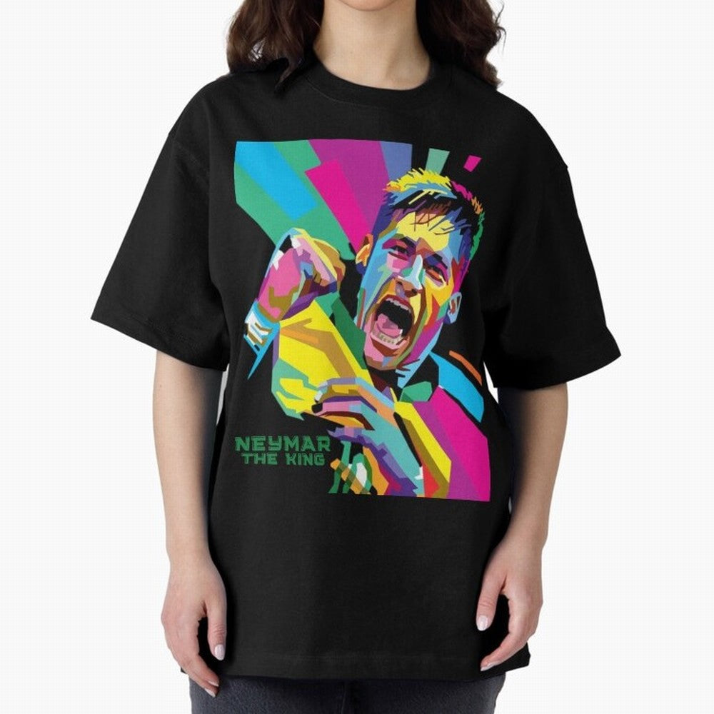 Neymar The King Design Classic T-Shirt Capture Stadium Memories from FIFA World Cup 2026 USA Canada Mexico Spirit, Capturing Germany, Messi and Cristiano Ronaldo, Soccer Culture, Superstar Moments, National Team Dreams and Competitive Fire; Ideal