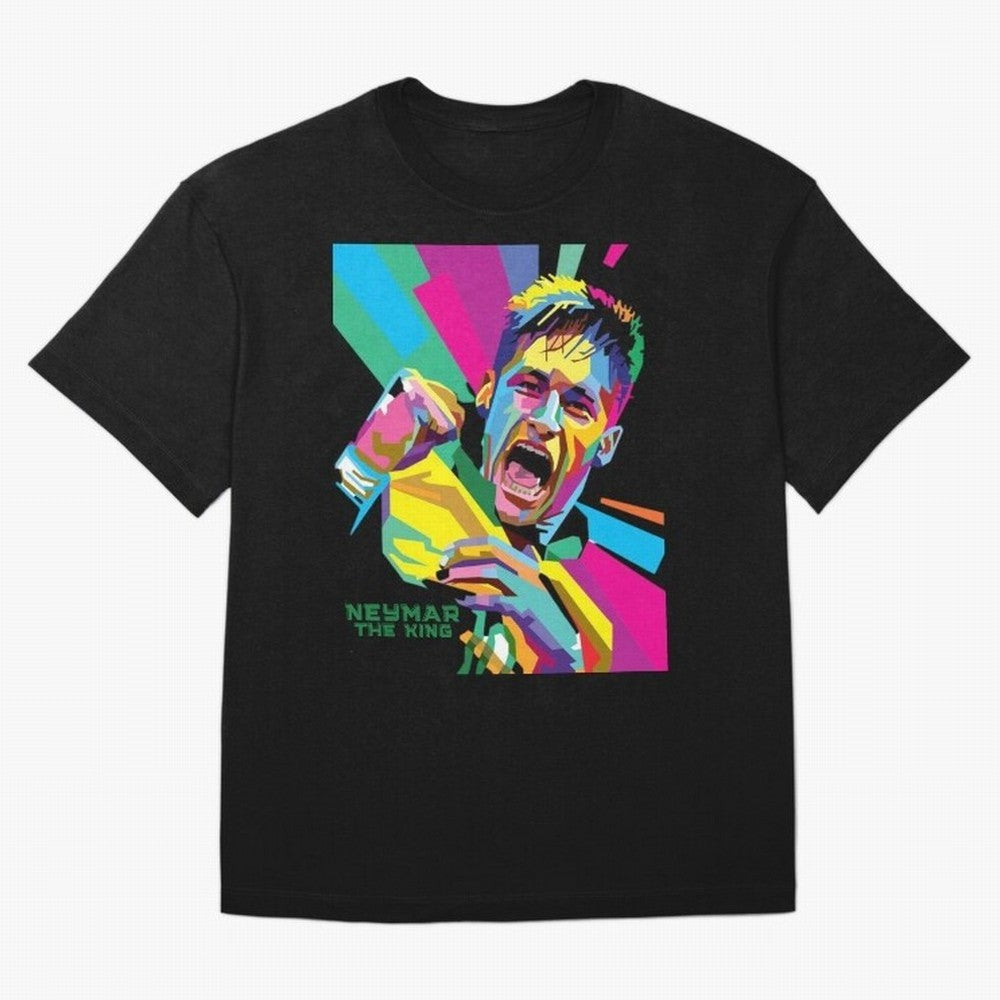 Neymar The King Design Classic T-Shirt Capture Stadium Memories from FIFA World Cup 2026 USA Canada Mexico Spirit, Capturing Germany, Messi and Cristiano Ronaldo, Soccer Culture, Superstar Moments, National Team Dreams and Competitive Fire; Ideal