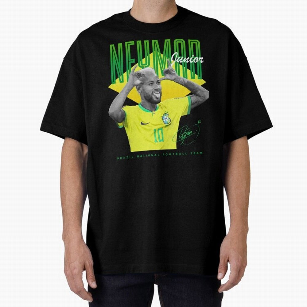 Neymar Jr. Oversized T-Shirt Back Your Heroes with FIFA World Cup 2026 for Fans of Haaland and Mbappe and Spain and Netherlands, Bringing Stadium Memories, Football Loyalty, International Chants and Championship Tradition; Great for Watch Parties,