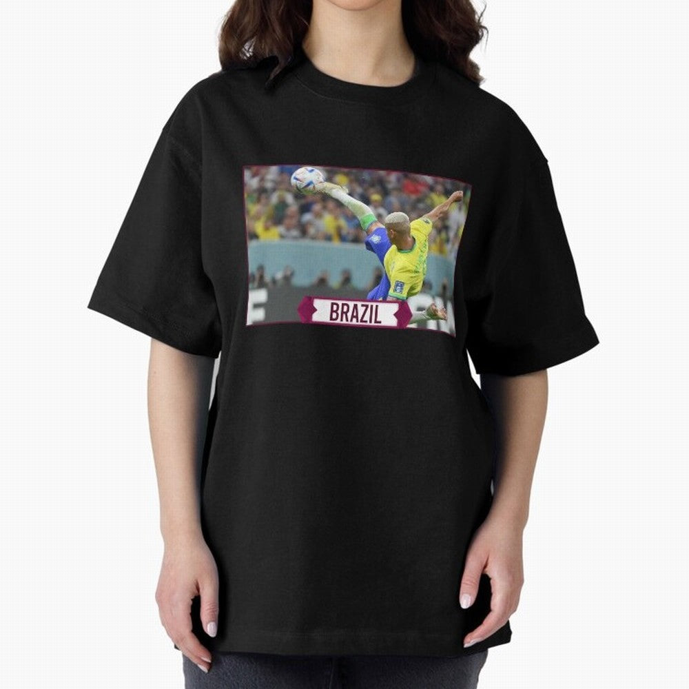 Brazil World Cup Classic T-Shirt Represent the Passion of Global Football Passion for FIFA World Cup 2026 Group Stage, Built around Messi, Portugal, Spain and Germany, Vintage Soccer Flavor, Modern Football Stars, National Flags and Final Night