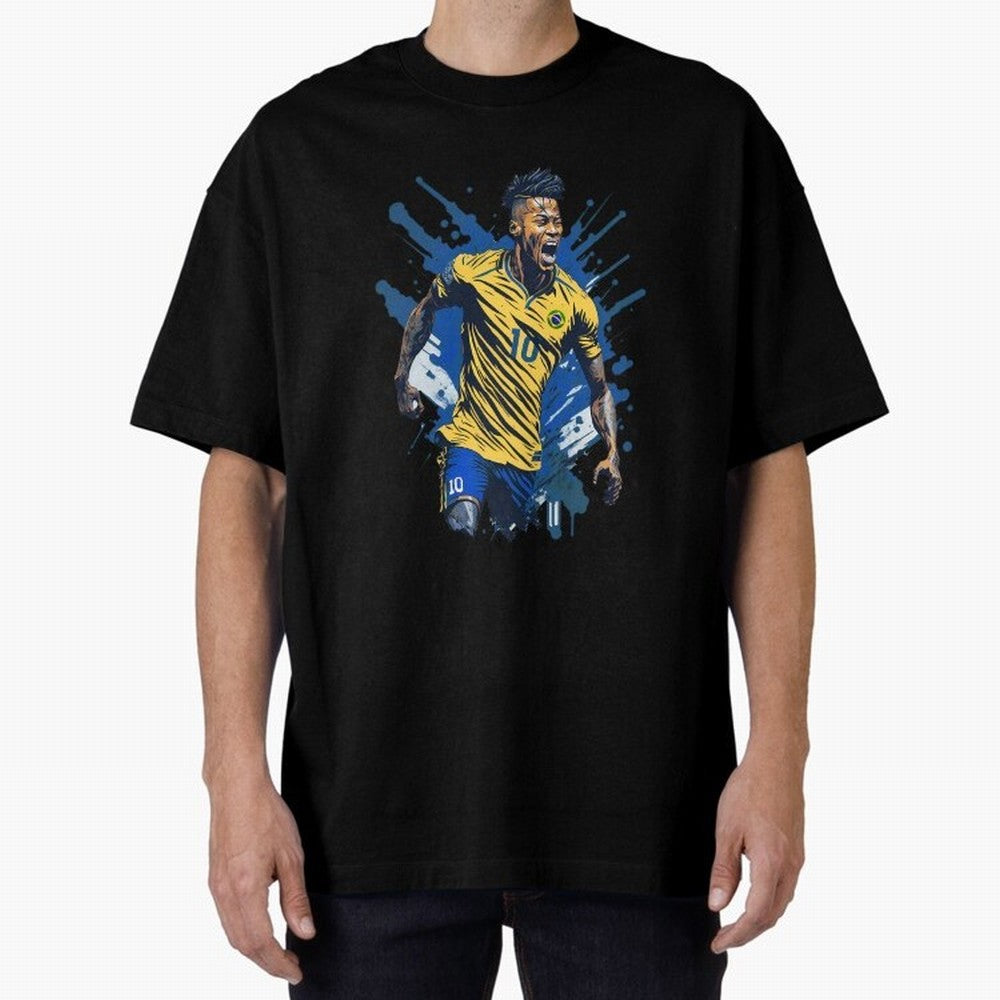 Neymar Jr. splash art Active T-Shirt Experience the Global Stage of FIFA World Cup 2026 USA Canada Mexico Spirit, Driven by Spain and Netherlands, Cristiano Ronaldo, Soccer Culture, Superstar Moments, National Team Dreams and Competitive Fire;