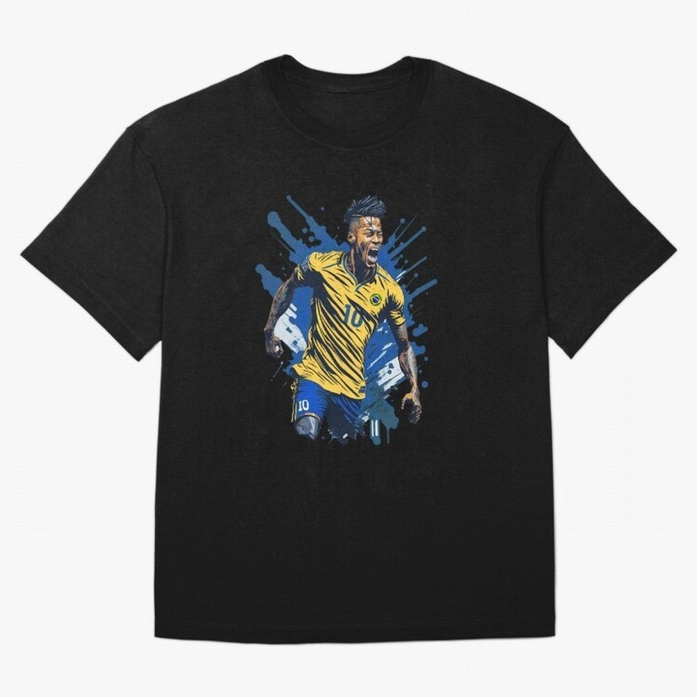 Neymar Jr. splash art Active T-Shirt Experience the Global Stage of FIFA World Cup 2026 USA Canada Mexico Spirit, Driven by Spain and Netherlands, Cristiano Ronaldo, Soccer Culture, Superstar Moments, National Team Dreams and Competitive Fire;