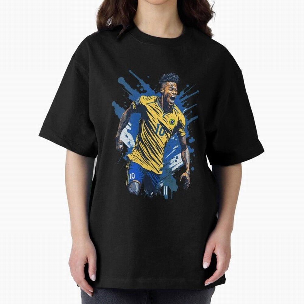Neymar Jr. splash art Active T-Shirt Experience the Global Stage of FIFA World Cup 2026 USA Canada Mexico Spirit, Driven by Spain and Netherlands, Cristiano Ronaldo, Soccer Culture, Superstar Moments, National Team Dreams and Competitive Fire;