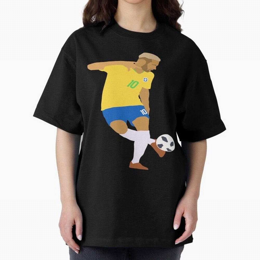 Neymar Brazil Football Control Skills Classic T-Shirt Capture Stadium Memories from FIFA World Cup 2026 USA Canada Mexico Spirit, with Portugal, Spain and Germany, CR7 and Messi, Sports Nostalgia, International Competition, Famous Players and