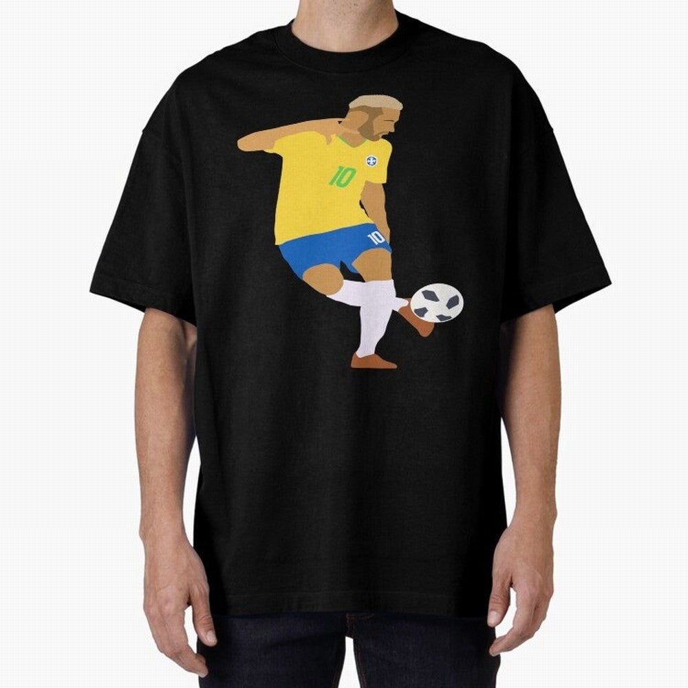 Neymar Brazil Football Control Skills Classic T-Shirt Capture Stadium Memories from FIFA World Cup 2026 USA Canada Mexico Spirit, with Portugal, Spain and Germany, CR7 and Messi, Sports Nostalgia, International Competition, Famous Players and