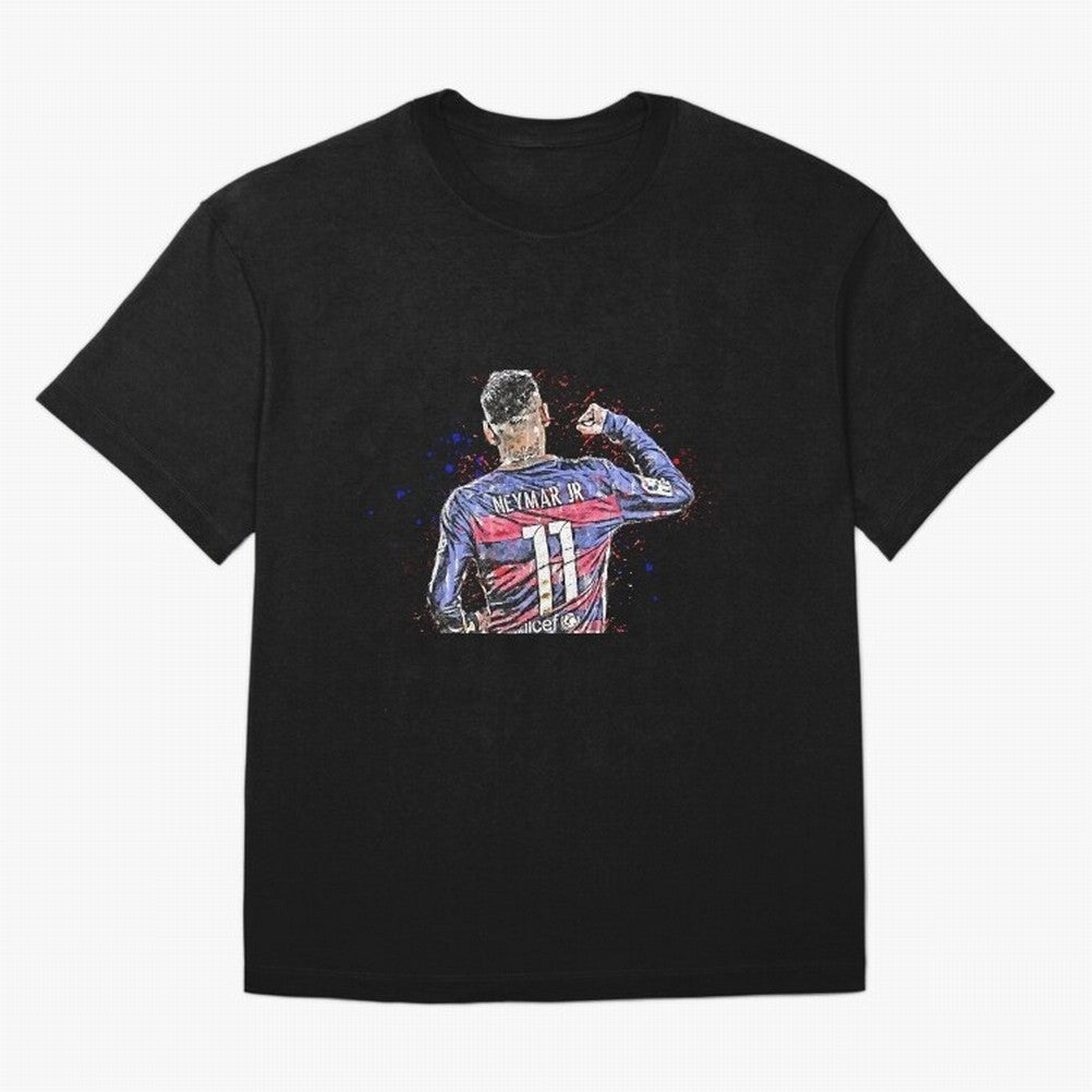 Neymar Classic T-Shirt Carry the Dream of Match Day Hype around FIFA World Cup 2026 USA Canada Mexico, Haaland, Spain and Netherlands, Vintage Soccer Flavor, Modern Football Stars, National Flags and Final Night Emotion; Great for Watch Parties,