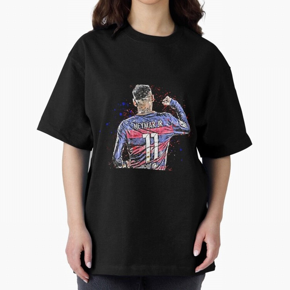 Neymar Oversized T-Shirt Honor Match Day Hype around FIFA World Cup 2026, Haaland and Mbappe, France, Sports Nostalgia, International Competition, Famous Players and Unforgettable Victories; Perfect for Fans, Collectors, Family Gatherings, Watch