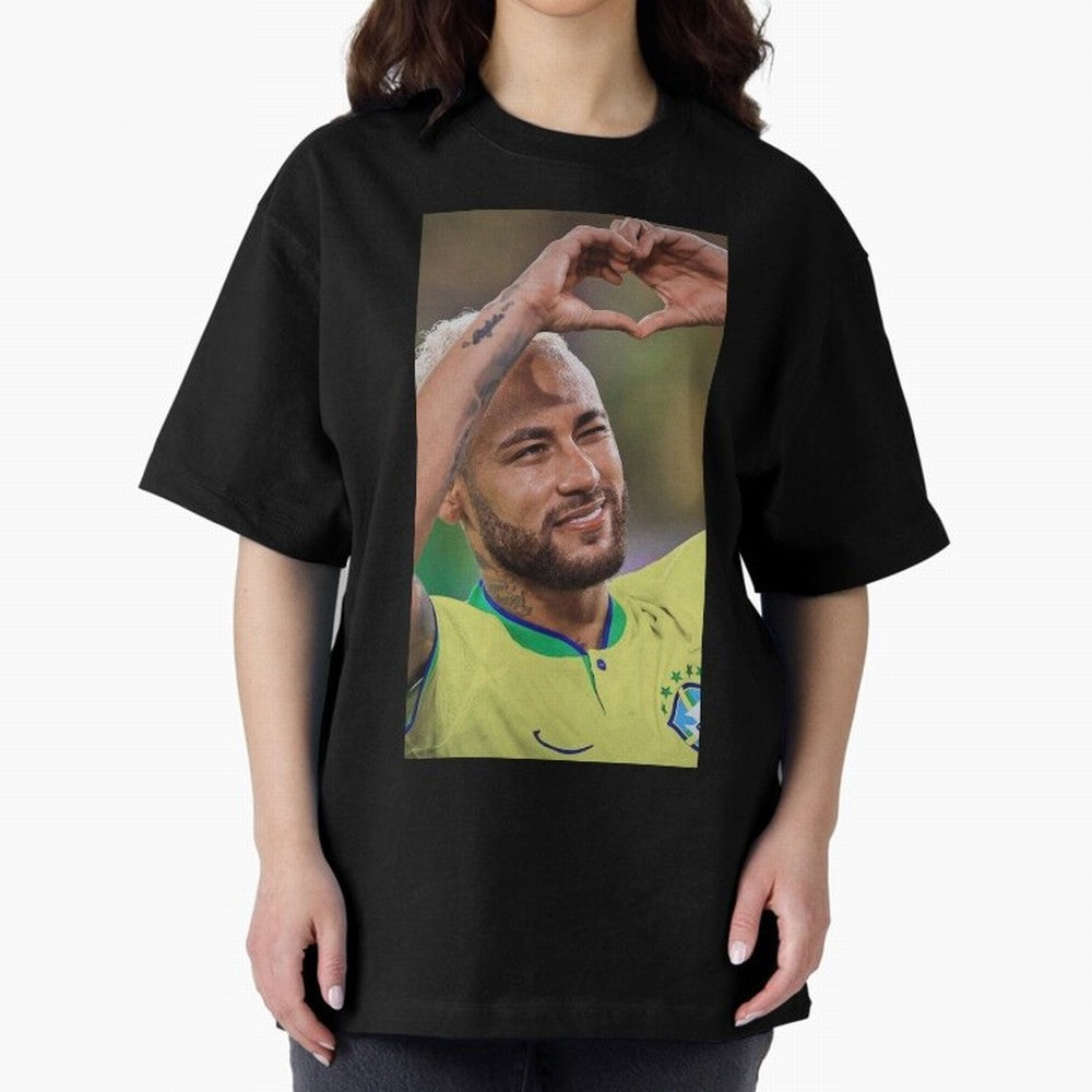 Neymar Jr Oversized T-Shirt Turn Up for FIFA World Cup 2026 Built around Messi and Cristiano Ronaldo, Argentina and Brazil Energy, Goal Celebration Energy, Supporter Heritage, Football Icons and Worldwide Tournament Joy; Made for Die Hard