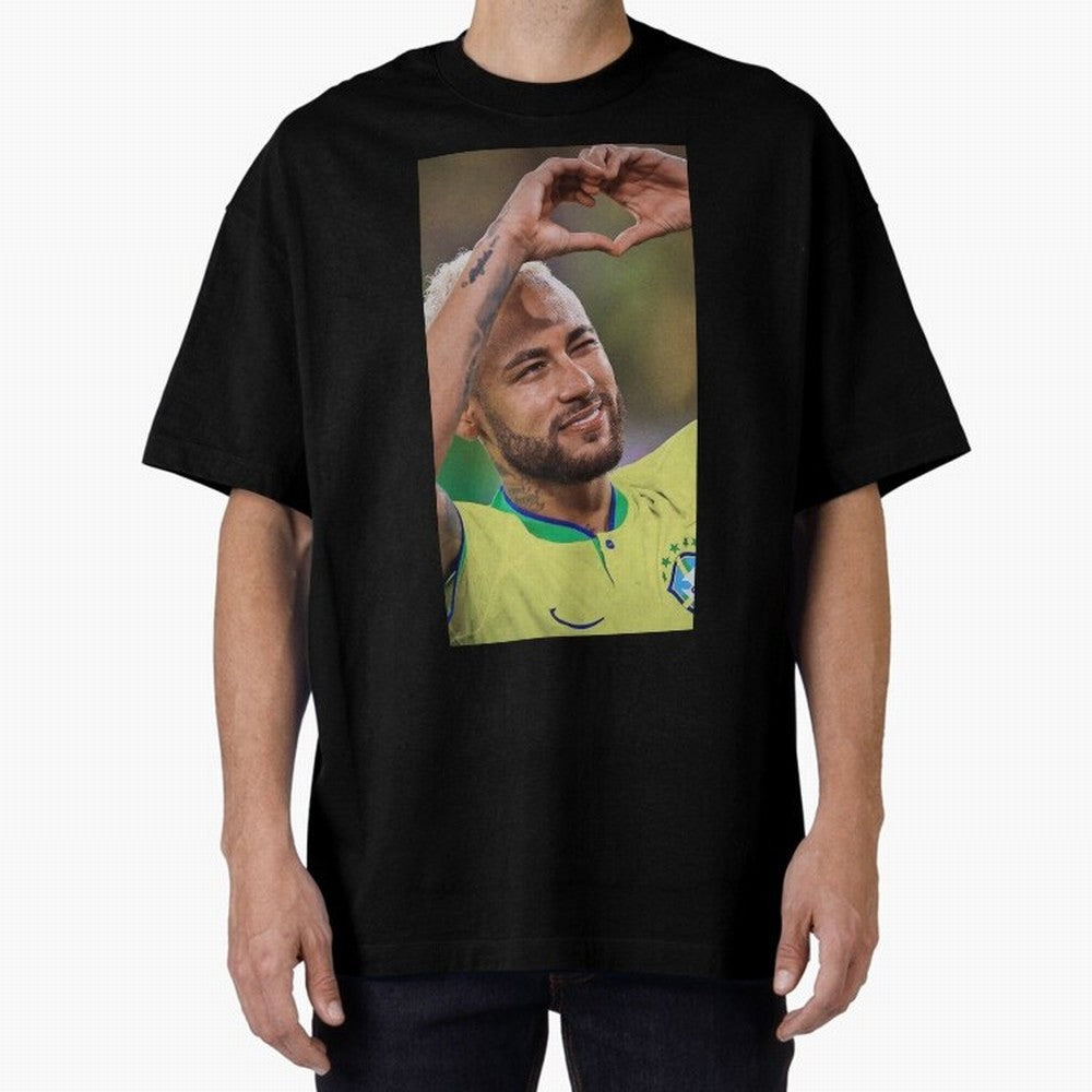 Neymar Jr Oversized T-Shirt Turn Up for FIFA World Cup 2026 Built around Messi and Cristiano Ronaldo, Argentina and Brazil Energy, Goal Celebration Energy, Supporter Heritage, Football Icons and Worldwide Tournament Joy; Made for Die Hard