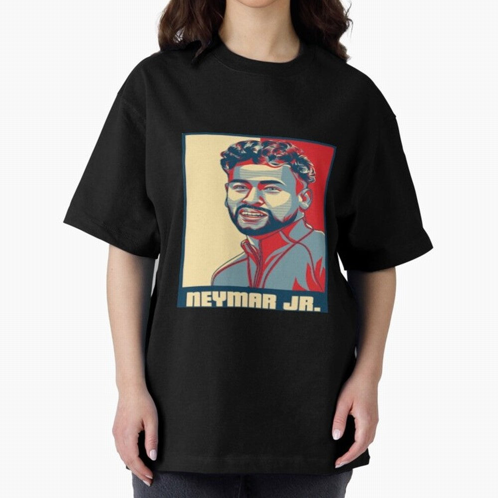 neymar jr al nassr Oversized T-Shirt Celebrate the Magic of FIFA World Cup 2026 Spirit, Capturing Brazil, Mbappe, Championship Spirit, Famous Goals, Roaring Crowds and International Football Unity; Ideal for Passionate Fans Who Love Underdog