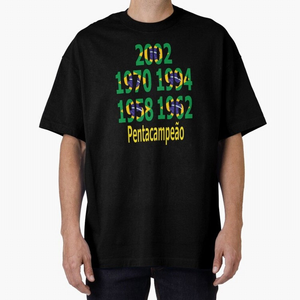Brazil Five Stars - Champion Heritage Essential T-Shirt Elevate Match Day Hype around FIFA World Cup 2026 Group Stage, Mbappe, England, Stadium Memories, Football Loyalty, International Chants and Championship Tradition; Ideal for Football Dads,