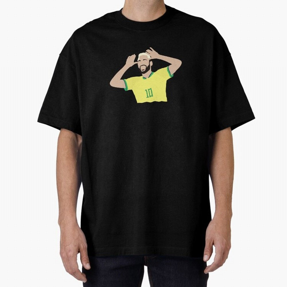 neymar cute vector Oversized T-Shirt Follow the Final Road of FIFA World Cup 2026 with CR7, Argentina, France and Brazil Energy, Classic Soccer Heritage, Championship Pressure, Fan Loyalty and International Pride; Great for Watch Parties, Sports