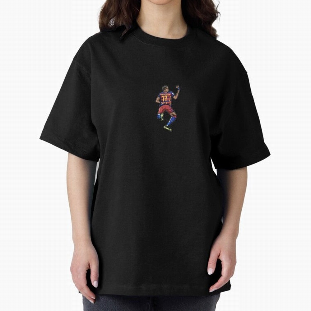 Neymar Jr, Barcelona Oversized T-Shirt Celebrate Unforgettable Nights in FIFA World Cup 2026 Spirit, Centered on France, CR7, Championship Spirit, Famous Goals, Roaring Crowds and International Football Unity; Great for Supporters Who Love