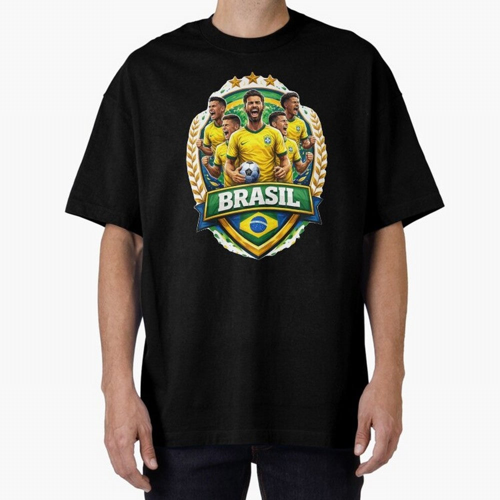 Brazil Football National Team Pride- Brazil Soccer Graphics Classic T-Shirt Make Every Kick Count in FIFA World Cup 2026 Spirit, Built around England, France and Netherlands, CR7, Soccer Culture, Superstar Moments, National Team Dreams and