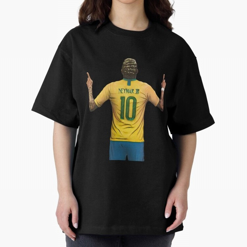 neymar jr Oversized T-Shirt Carry National Pride through Match Day Hype around FIFA World Cup 2026 USA Canada Mexico, Cristiano Ronaldo, Haaland and CR7, England, Retro Football Energy, Iconic Rivalries, Trophy Chase Drama and Stadium Atmosphere;