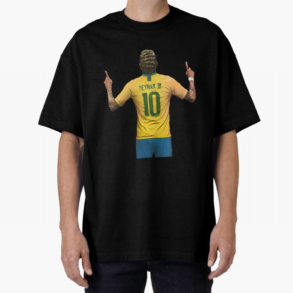 neymar jr Oversized T-Shirt Carry National Pride through Match Day Hype around FIFA World Cup 2026 USA Canada Mexico, Cristiano Ronaldo, Haaland and CR7, England, Retro Football Energy, Iconic Rivalries, Trophy Chase Drama and Stadium Atmosphere;