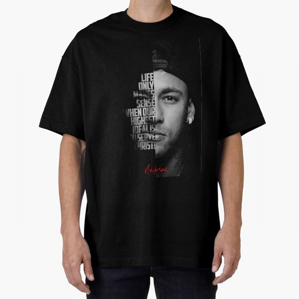 Black and white Neymar Jr quote. Classic T-Shirt Join Supporters Worldwide for the FIFA World Cup 2026 Journey through Haaland and Mbappe Highlights, Brazil, Portugal and Argentina Pride, Football Festival Excitement, Trophy Ambitions, Country