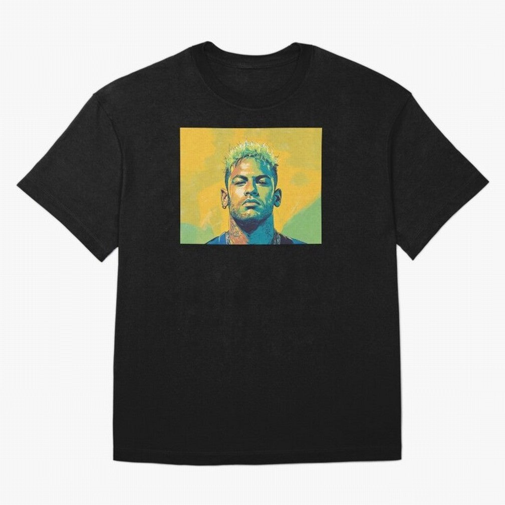 Neymar Brazil Captain Classic T-Shirt Celebrate the Stars of Global Football Passion for FIFA World Cup 2026, Connected to Haaland, Argentina, France and Brazil, Football Festival Excitement, Trophy Ambitions, Country Rivalries and Star Player