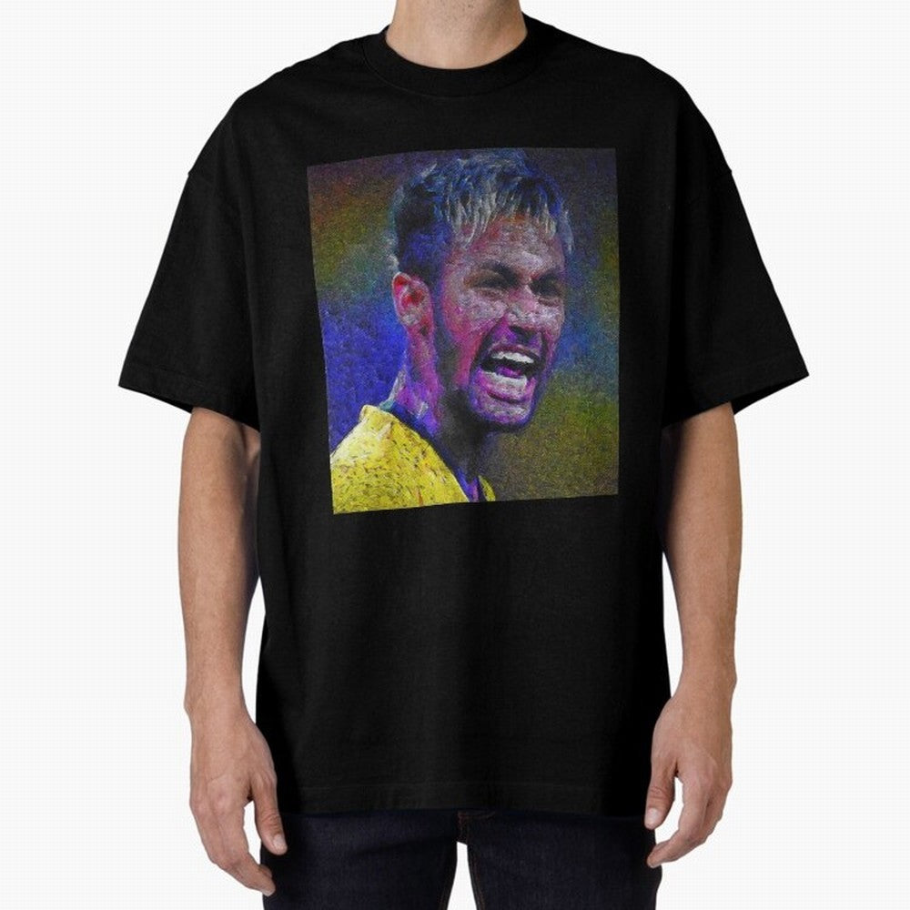 Neymar Poster Panting Art Brazilian Soccer Player Classic T-Shirt Celebrate the Road through the FIFA World Cup 2026 Group Stage Journey through CR7 and Messi Highlights, Argentina Pride, Champion Mindset, Group Stage Buzz, Knockout Tension and