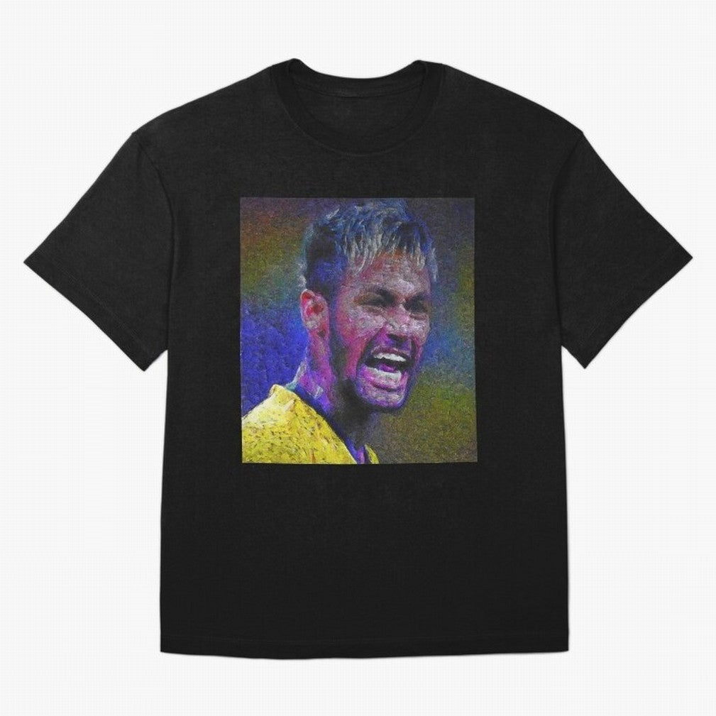 Neymar Poster Panting Art Brazilian Soccer Player Classic T-Shirt Celebrate the Road through the FIFA World Cup 2026 Group Stage Journey through CR7 and Messi Highlights, Argentina Pride, Champion Mindset, Group Stage Buzz, Knockout Tension and